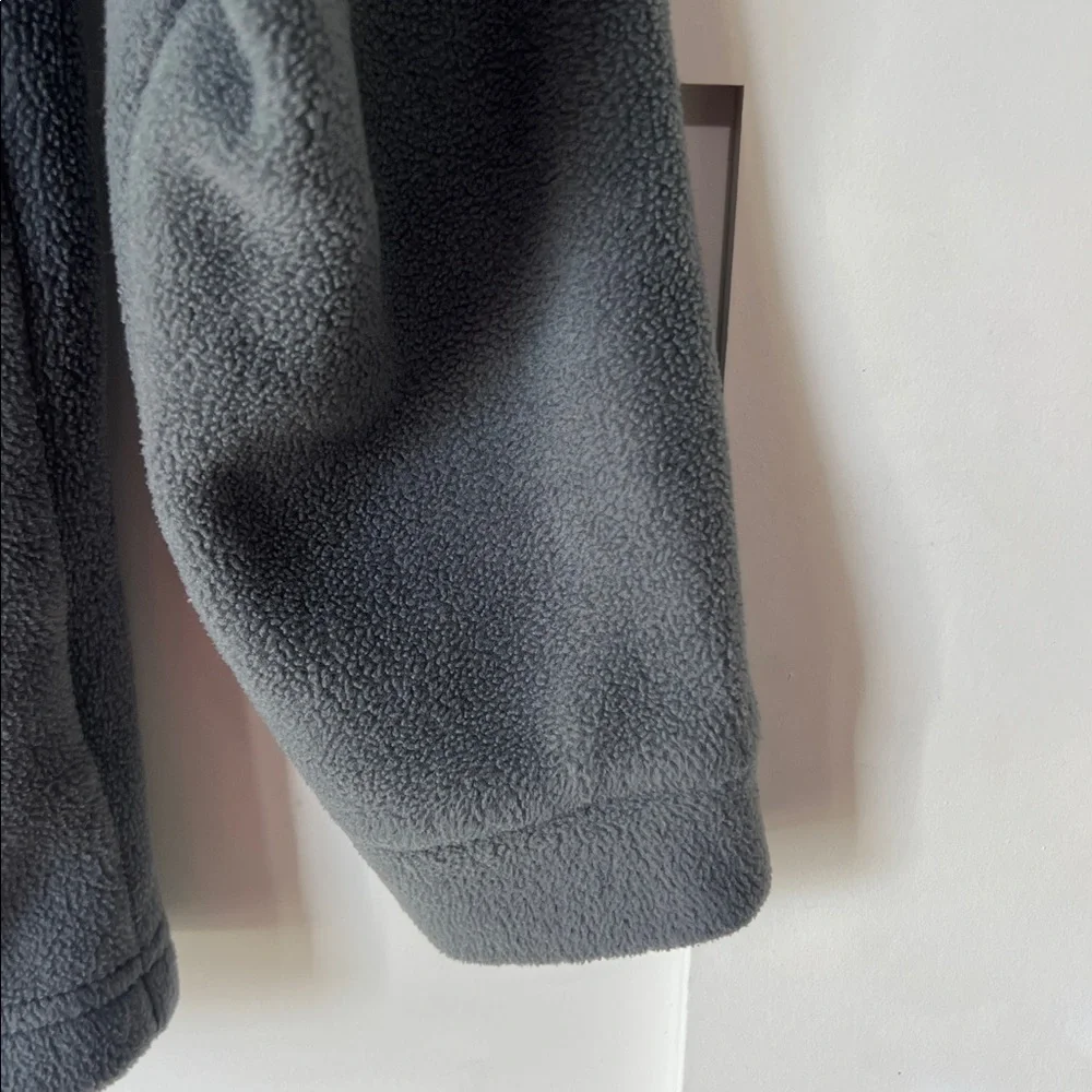Columbia Gray Full-Zip Fleece Jacket Youth Small
